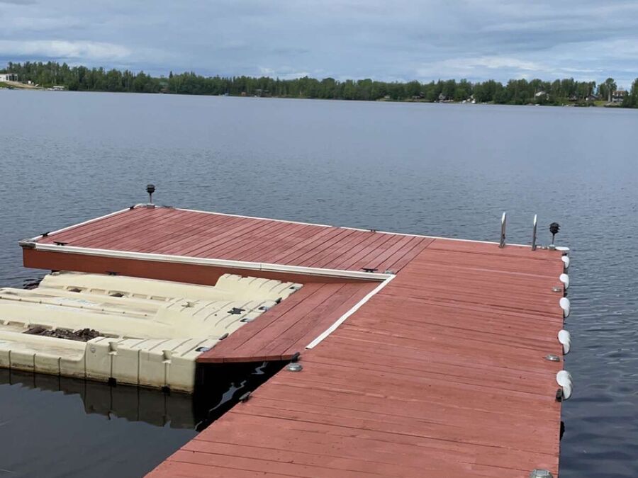 Dock painted